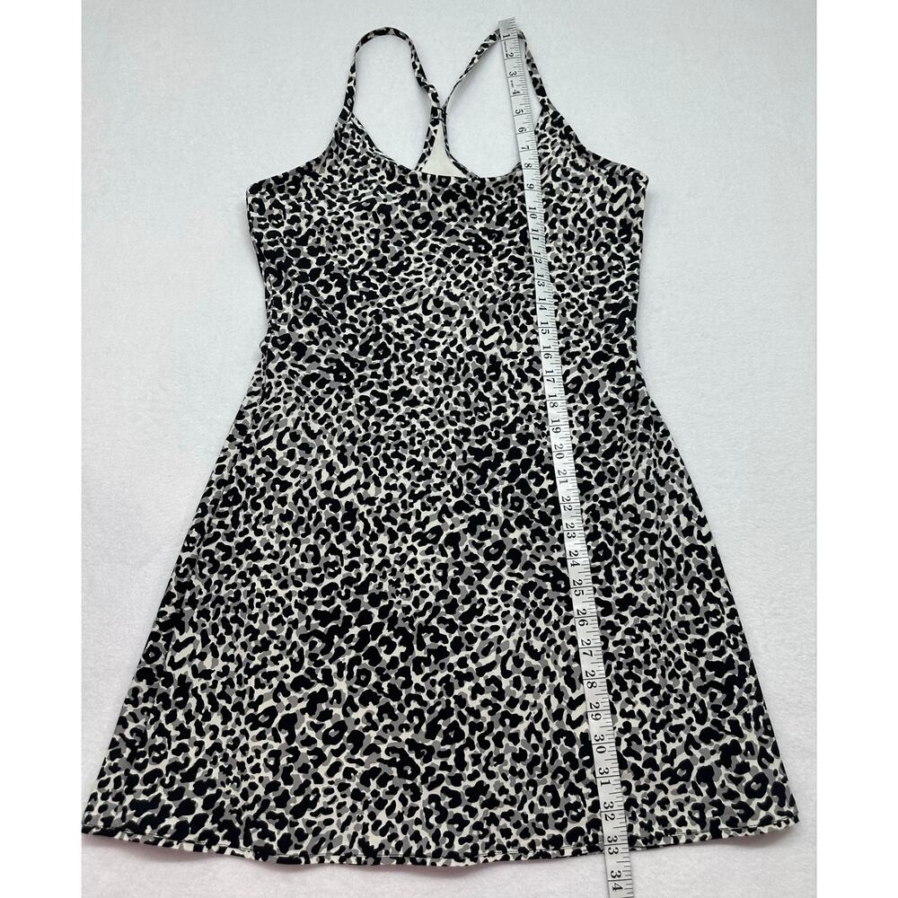 Outdoor Voices The Exercise Dress Snow Leopard Print Built In Shorts Size M - Picture 10 of 11